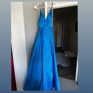 Royal blue prom dress from 2021 junior prom, worn once for about three hours